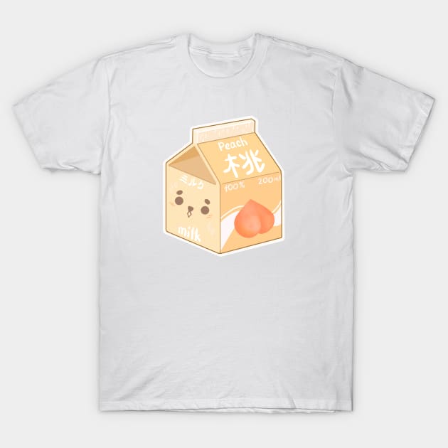 Peach milk T-Shirt by Galka